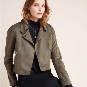 Anthropologie Leza Suede Moto Jacket NWT!